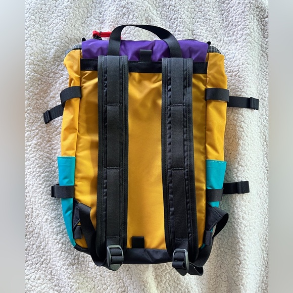 Like New! Topo Designs Mini Rover Backpack Ripstop/Black/Purple Retro Unisex - Picture 14 of 15
